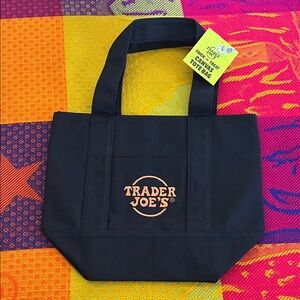 Trader Joe's Black Mini Tote Bag
